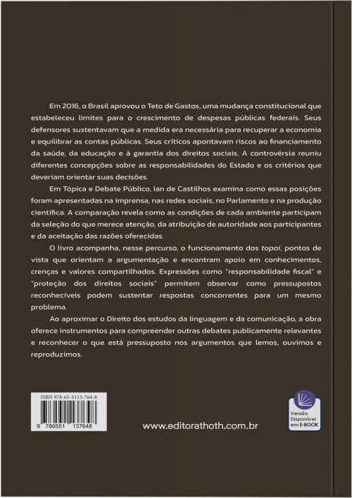 Tópica e Debate Público: Contribuições à Teoria Retórica do Direito a Partir do Teto de Gastos