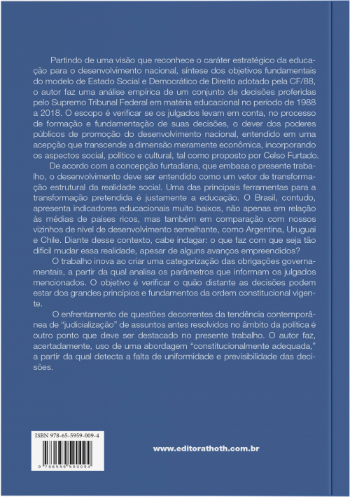 Educação e Desenvolvimento: Uma Análise das Decisões do STF sobre o Direito à Educação e sua Relação com o Desenvolvimento Nacional