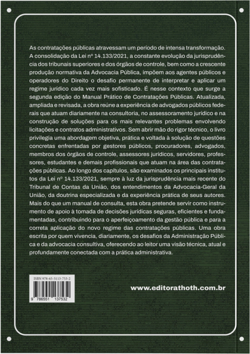 Manual Prático de Contratações Públicas: Redigido Por Advogados Públicos