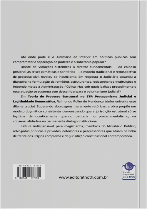 Teoria do Processo Estrutural no STF: Protagonismo Judicial e Legitimidade Democrática