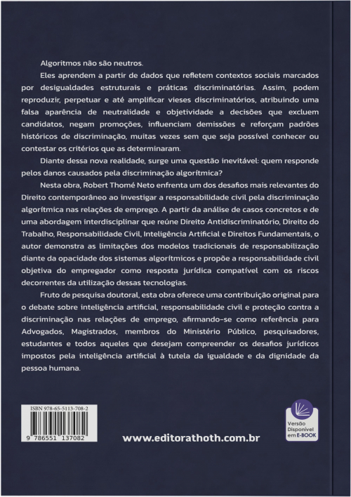 Responsabilidade Civil pela Discriminação Algorítmica Nas Relações de Emprego