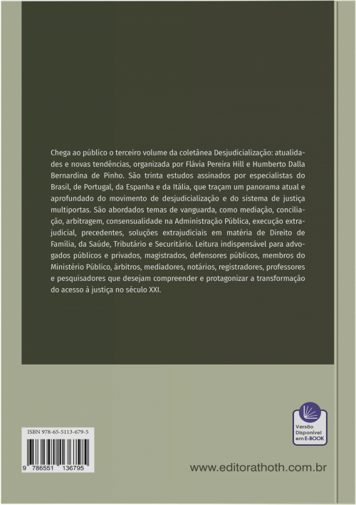Desjudicialização: atualidades e novas tendências - Volume 3