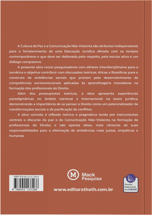 Comunicação Não-Violenta e Cultura de Paz: Convergências e Conexões para a Educação Jurídica