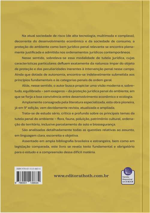 Direito Penal do Ambiente - 9ª Edição