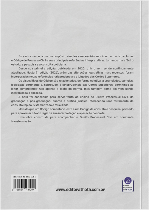 Código de Processo Civil Anotado - 9ª Edição