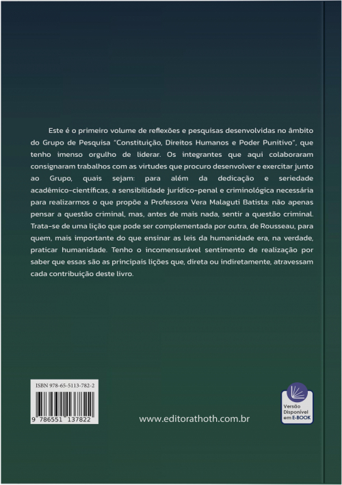 Constituição, Direitos Humanos e Poder Punitivo - Volume I