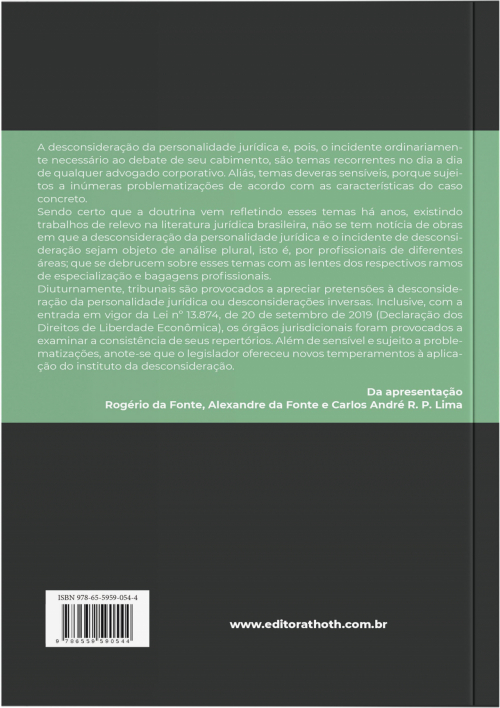 Desconsideração da Personalidade Jurídica e Incidente de Desconsideração