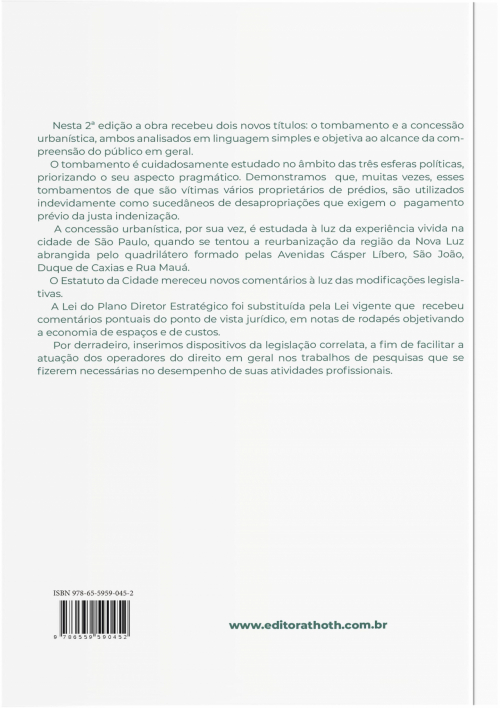 Direito Urbanístico: Estatuto da Cidade, Plano Diretor Estratégico, Tombamento, Concessão Urbanística