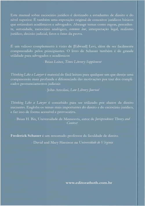 Pensando como um Advogado: Uma nova Introdução ao Raciocínio Jurídico