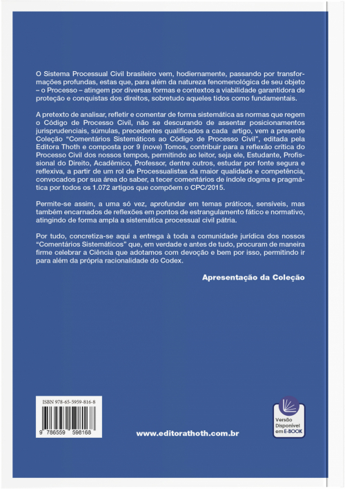 Comentários sistemáticos ao código de processo civil: Da formação, suspensão e extinção do processo. Do processo de conhecimento (arts. 312 a 368)