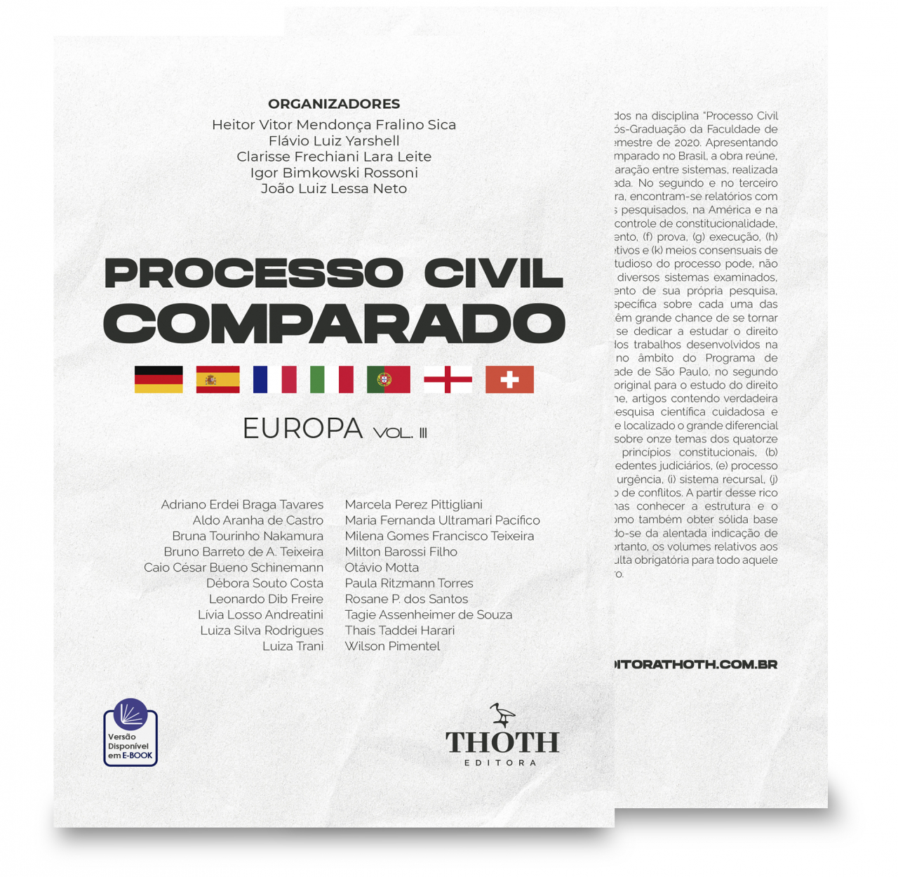 Editora Thoth - Processo Civil Comparado: Europa - Vol. III