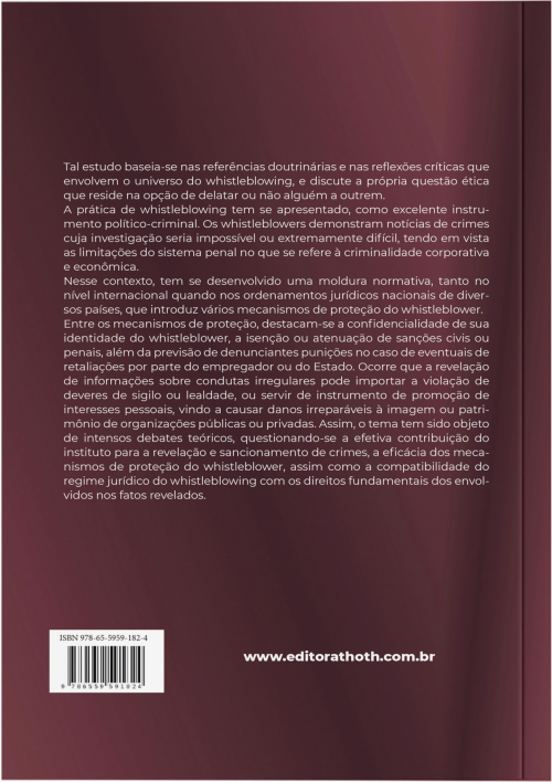 O Whistleblower e sua Aplicação no Ordenamento Jurídico Brasileiro 