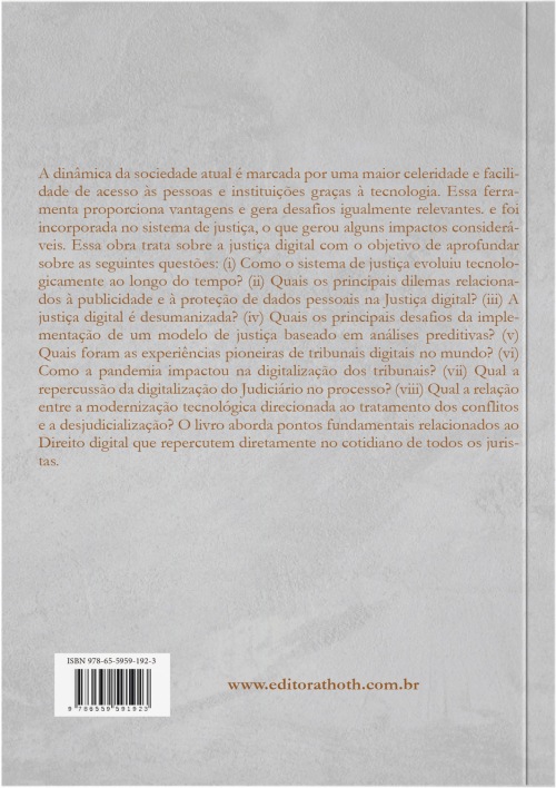 Justiça Digital: Implicações sobre a proteção de dados pessoais, solução online de conflitos e desjudicialização