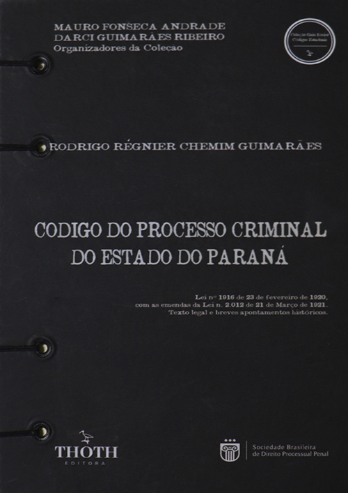 Codigo do Processo Criminal do Estado do Paraná - Versão Artesanal