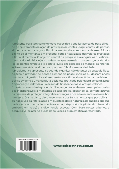 Da Ação de Exigir Contas em Relação à Verbas Alimentares 