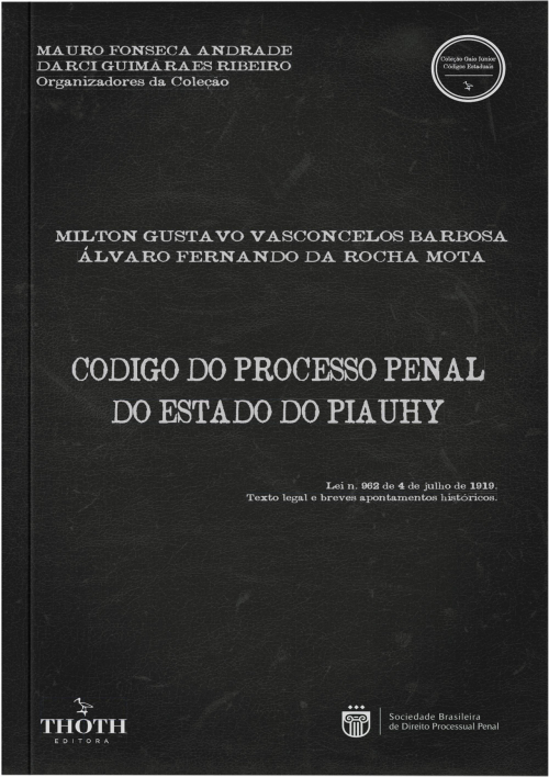 Codigo do Processo Penal do Estado do Piauhy - Versão Comum