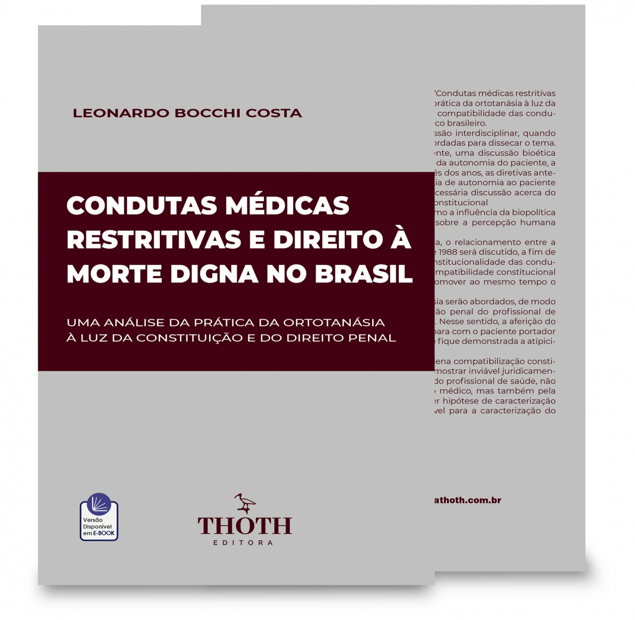 Editora Thoth - Condutas Médicas Restritivas e Direito à Morte