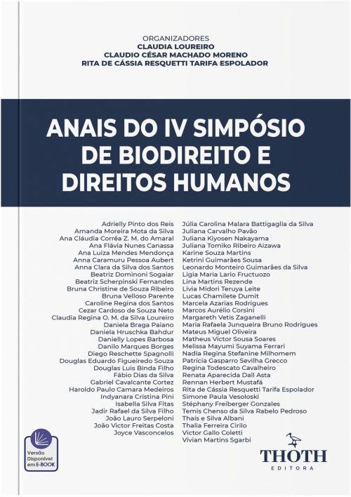 Anais do IV Simpósio de Biodireito e Direitos Humanos