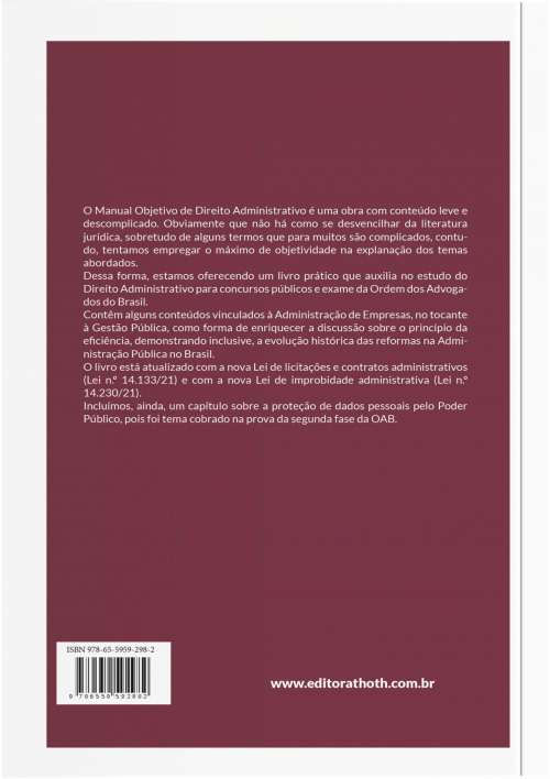 Manual Objetivo de Direito Administrativo - 3.ª Edição