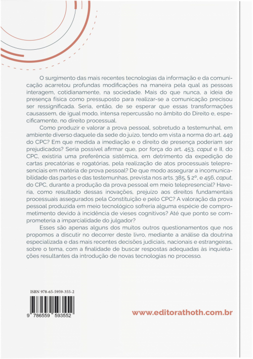 A Prova Pessoal na Era das Novas Tecnologias: Produção e Valoração