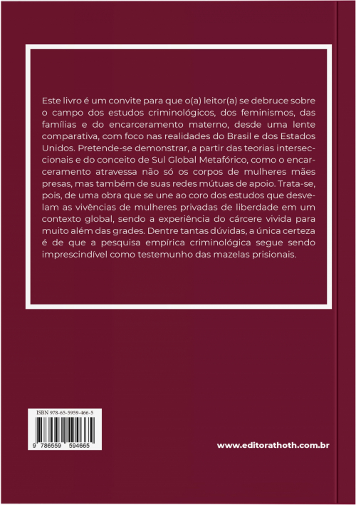 Cárcere e Família nos Contextos Brasileiro e Estadunidense: Narrativas de Mulheres Mães Presas