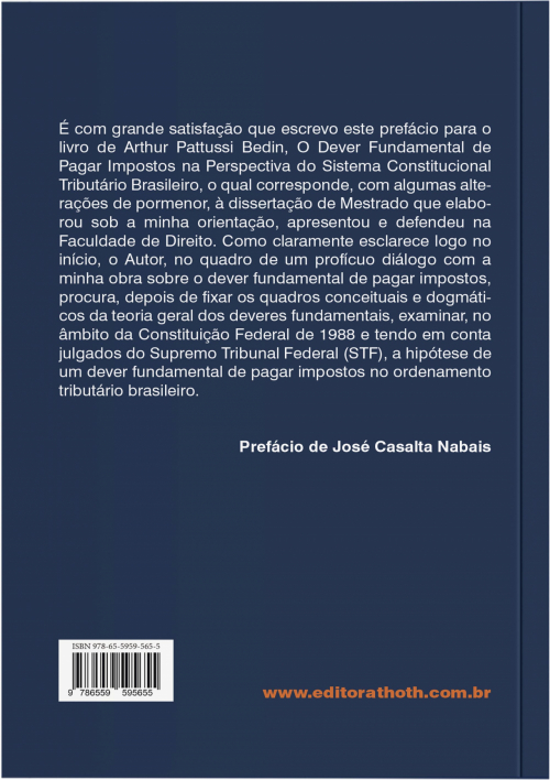 O Dever Fundamental de Pagar Impostos: Na Perspectiva do Sistema Constitucional Tributário Brasileiro