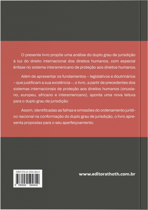 O Duplo Grau de Jurisdição no Processo Penal Brasileiro