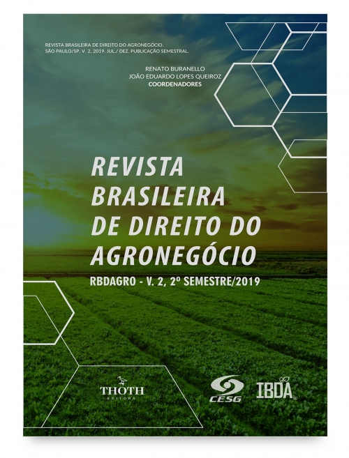 Revista Brasileira de Direito do Agronegócio – RBDAGRO -V.2, 2º Semestre/2019