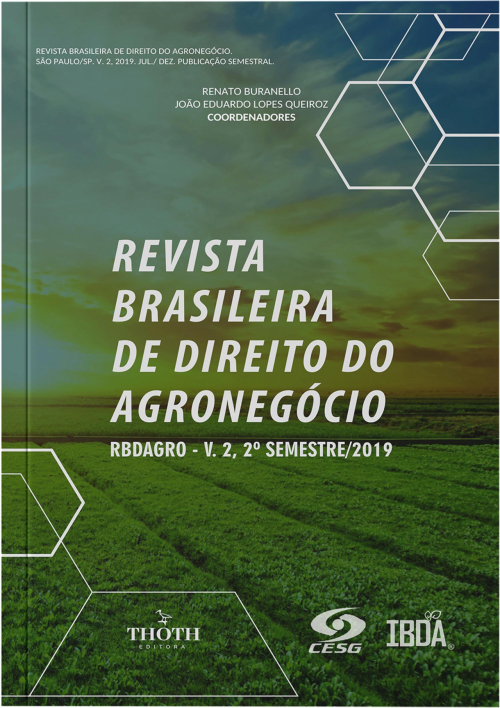 Revista Brasileira de Direito do Agronegócio – RBDAGRO -V.2, 2º Semestre/2019