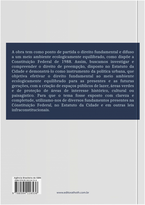 A preempção como instrumento jurídico: tutela do direito fundamental ao meio ambiente