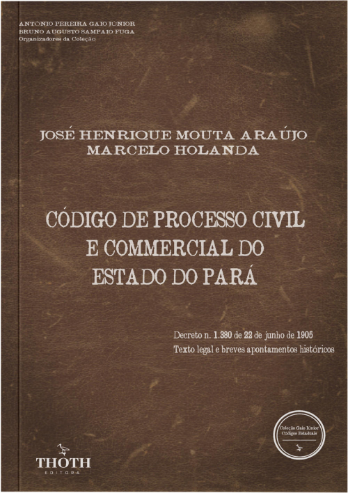 Código de Processo Civil e Commercial do Estado do Pará - Versão Comum