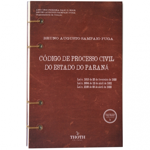 Código de Processo Civil do Estado do Paraná - Versão com encadernação artesanal
