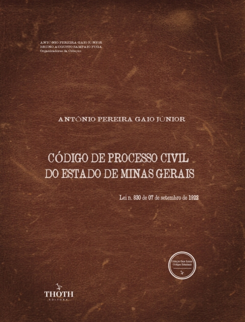 Código de Processo Civil do Estado de Minas Gerais - Versão comum