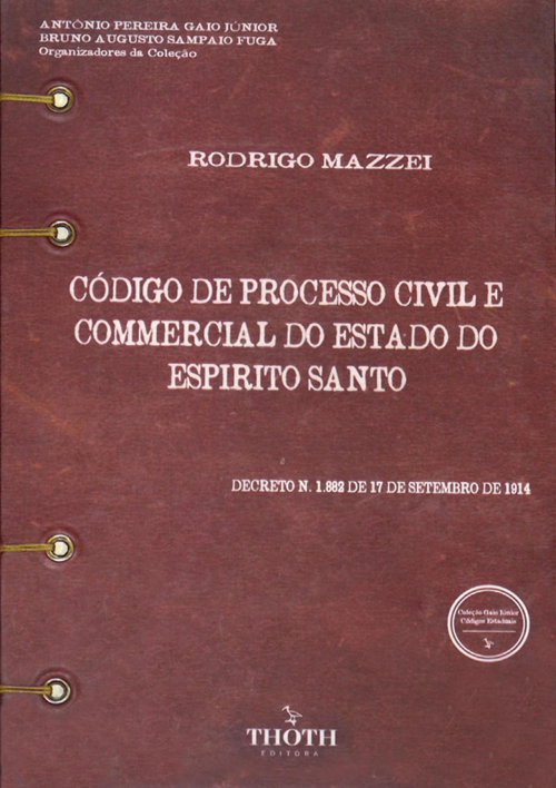 Código de Processo Civil e Commercial do Estado do Espirito Santo - Versão Artesanal