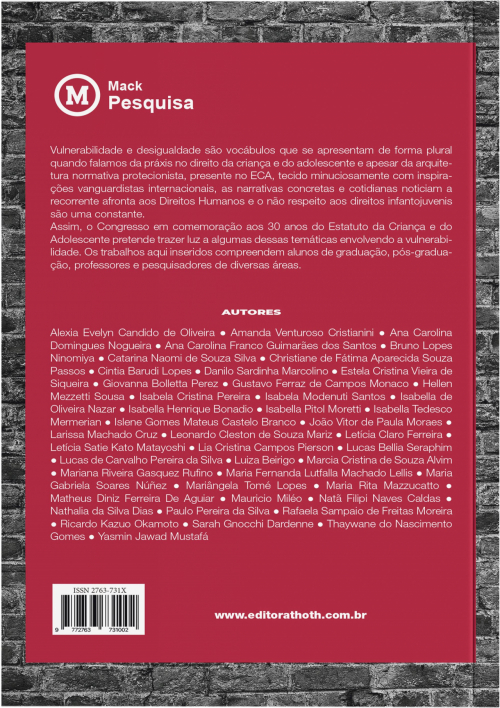 Anais do III Congresso dos Direitos da Criança e do Adolescente: 30 Anos do Estatuto da Criança e do Adolescente - Um Diálogo sobre Vulnerabilidades