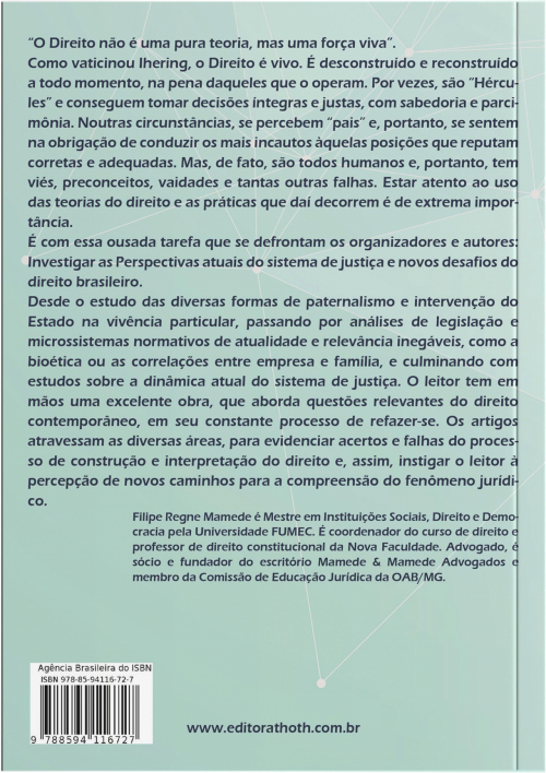 Perspectivas atuais do sistema de justiça e novos desafios do direito brasileiro: estudos interdisciplinares